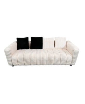  82.68-inch high-end corduroy multi-seat sofa