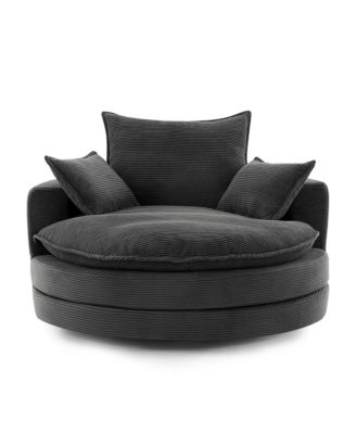 Streamdale 360 Swivel Barrel Chair with Pillows