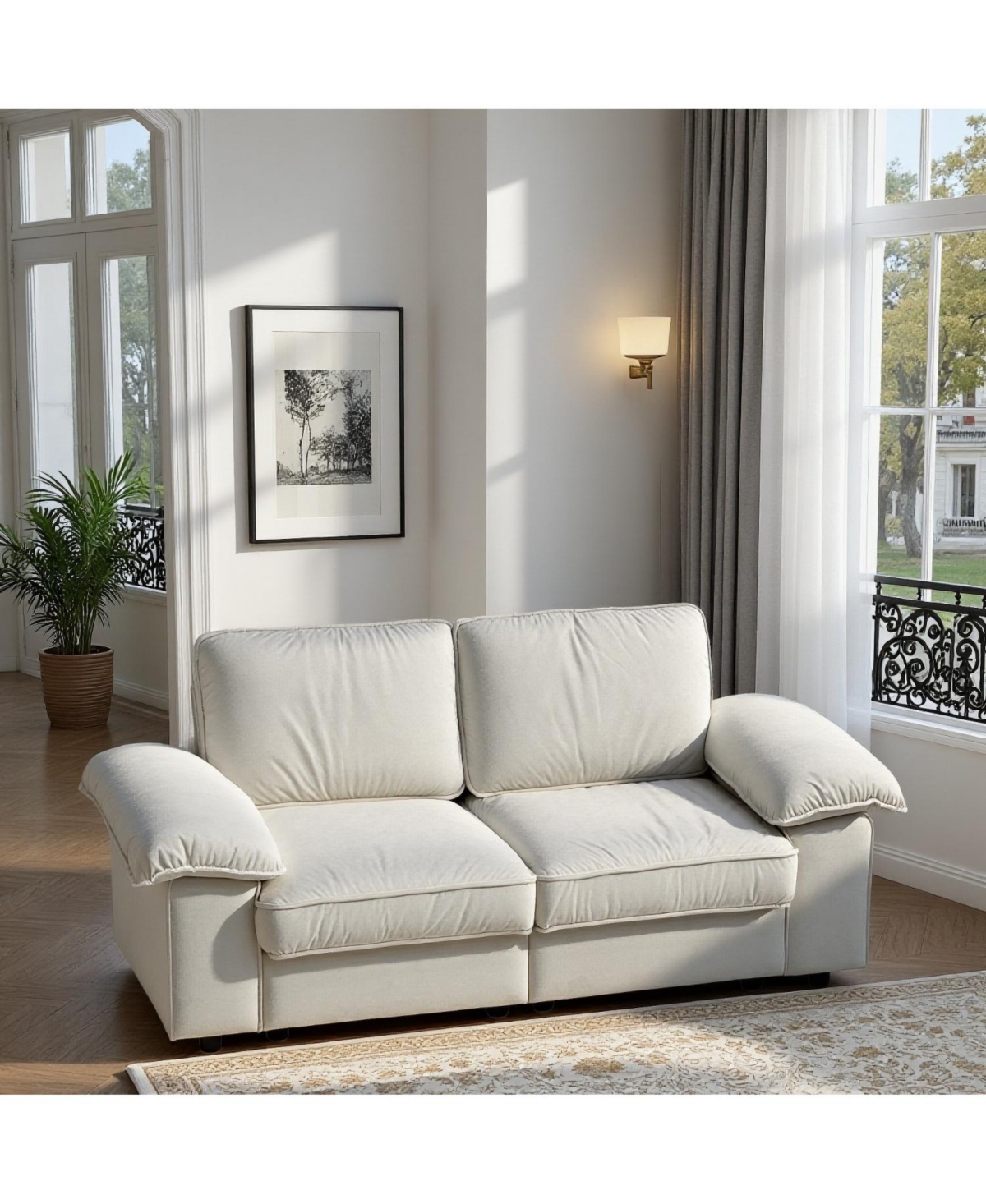 Streamdale Furniture Streamdale Storage Loveseat - Modern Sofa for Small Spaces