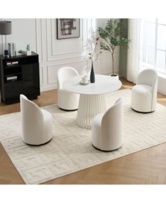 Upholstered Swivel Barrel Dining/Accent Chair