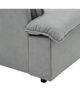 Green Velvet 79" Storage Loveseat - Modern Small Space Sofa