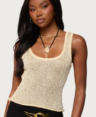 Women's Eleora Sequin Knit Tank Top