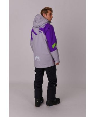 Men's After party Jacket Grey & Purple Men's