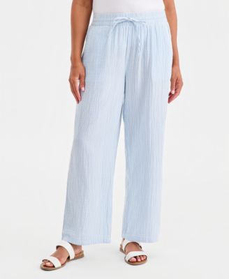 Petite High-Rise Comfortable Fit Pants