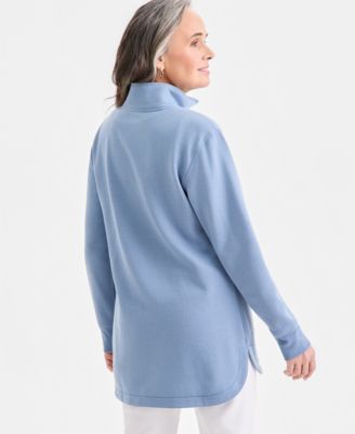 Women's Luxsoft Fleece Quarter-Zip Tunic Sweatshirt