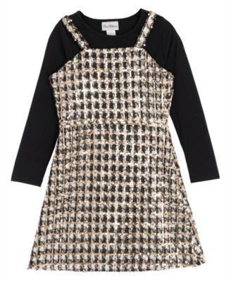 Girls' 7-16 Top and Jumper, 2-Piece Set