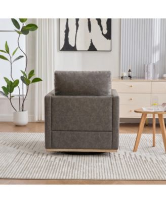 30.7" Swivel Accent Chair - PU