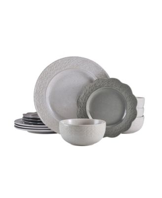 Gia 12 Pc. Dinnerware Set, Service for 4