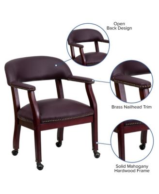 Conference Chair with Accent Nail Trim and Casters