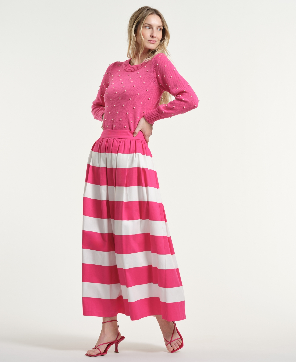 Isaac Mizrahi Women's Printed Maxi Skirt