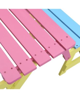 KID'S MULTI-FUNCTIONAL ARM CHAIR, TABLE+ 2 BENCHES (All-in-one)