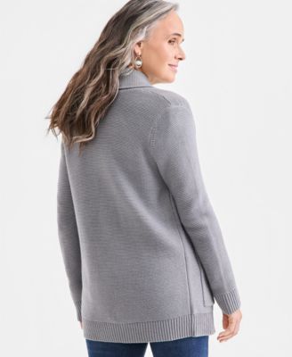 Women's Open Front Stitch Cardigan Sweater