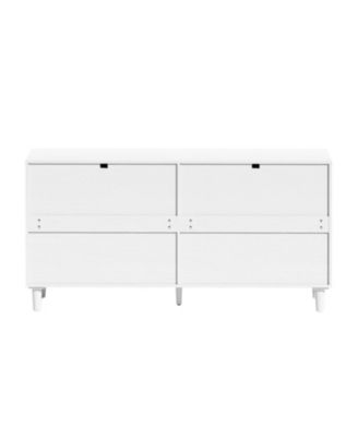 Streamdale 6-Drawer Rattan Dresser with Metal Handle