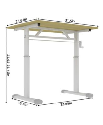 Adjustable Height Study Desk - Kids & Adults, Compact Design