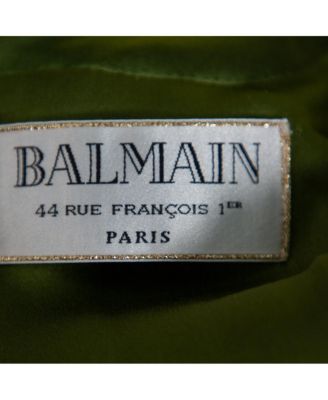 Women's Green Silk Satin Pleated Front Slit Detail Maxi Dress