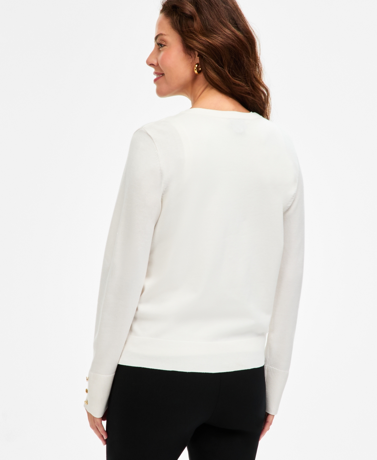 Jm Collection Women's Cropped Cardigan Sweater, Macy's Exclusive