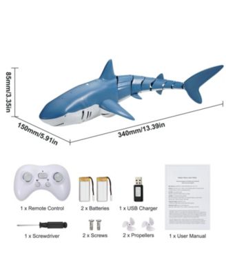 Remote Control Shark Toy with Lights and Water Spray