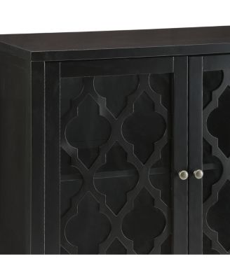 Storage Cabinet Console Cabinet in Black