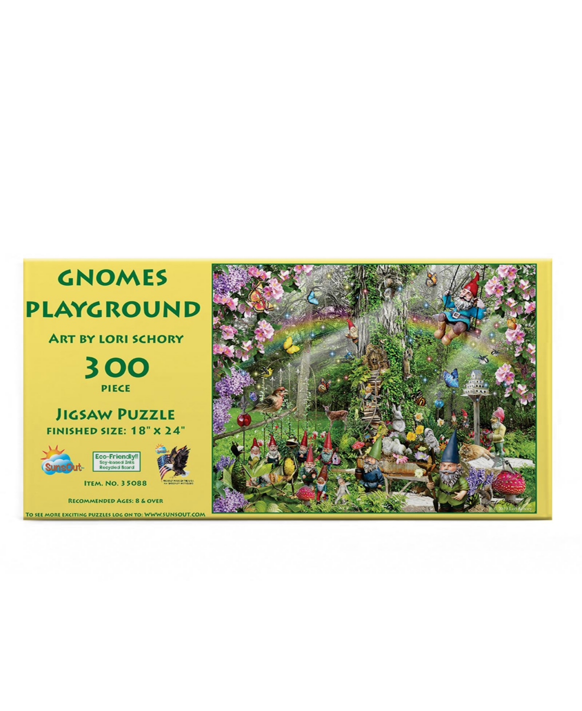 SunsOut Gnomes Playground 300 piece Jigsaw Puzzle for Adults
