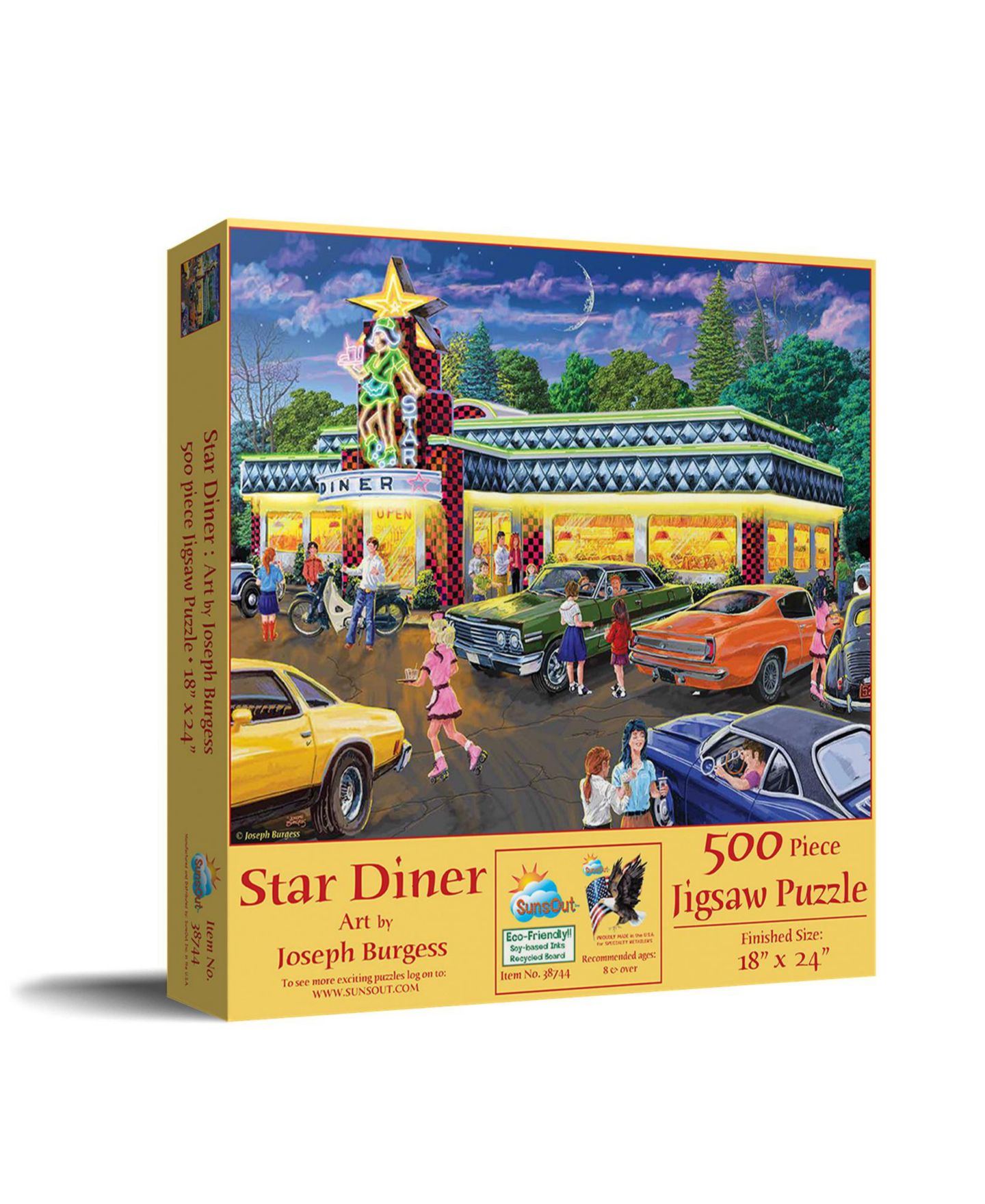 Детский пазл SunsOut Star Diner 500-Piece Jigsaw Puzzle, от 15 лет — фото 1