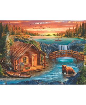Fall Mountain Cabin 1000 piece Jigsaw Puzzle for Adults