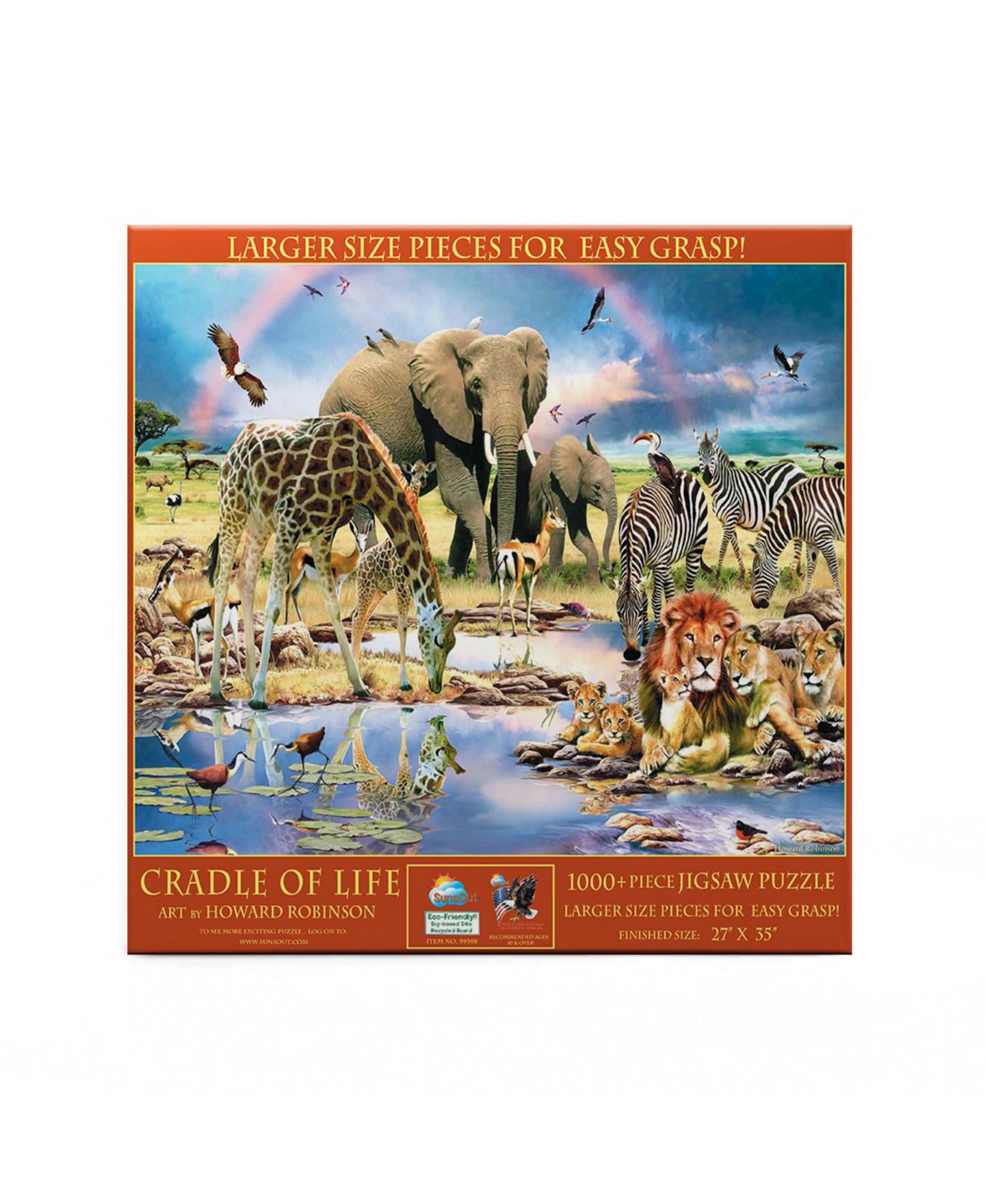Детский пазл SunsOut Cradle of Life 1000-Piece Interlocking Large Pieces Jigsaw Puzzle, от 15 лет — фото 2
