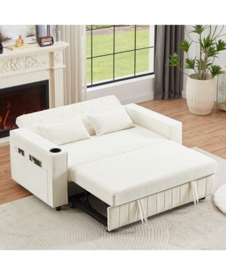 61.4" Pull-Out Sofa Bed Convertible Couch