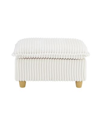 Corduroy Sofa with Ottoman & Pillows - Living Room/Balcony/Study