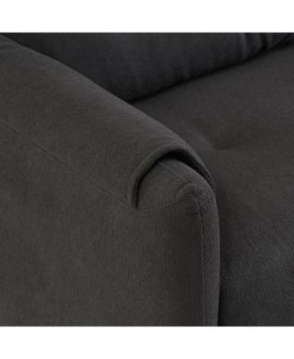Teddy Cotton Linen Sofa - Black