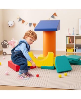 10 Piece Soft Foam Climbing Blocks Set