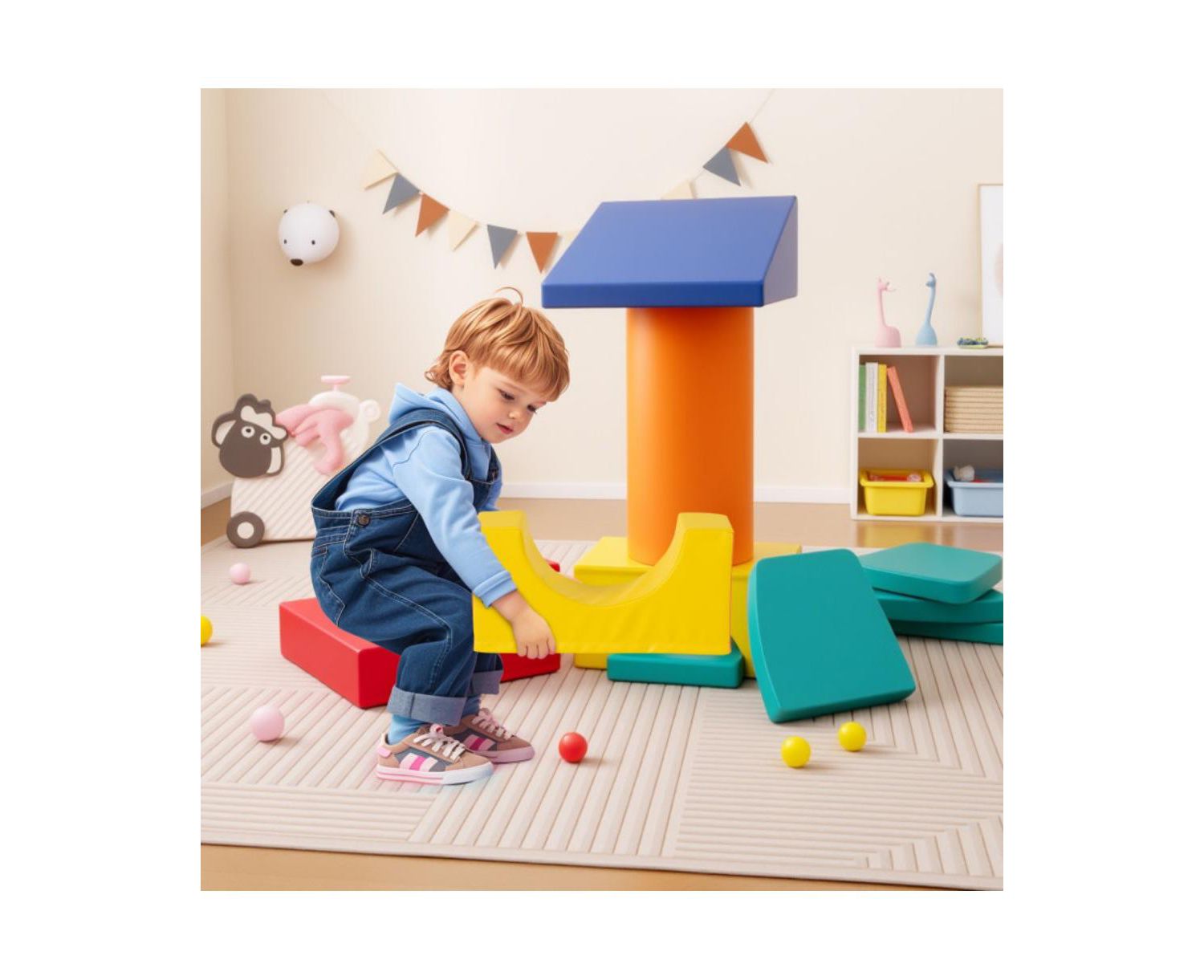 10 Piece Soft Foam Climbing Blocks Set
