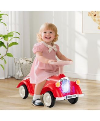 Toddler Ride On Sliding Car with Horn and LED Headlight