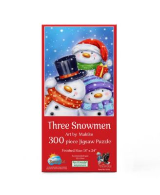 Three Snowmen 300 piece Jigsaw Puzzle for Adults  Christmas
