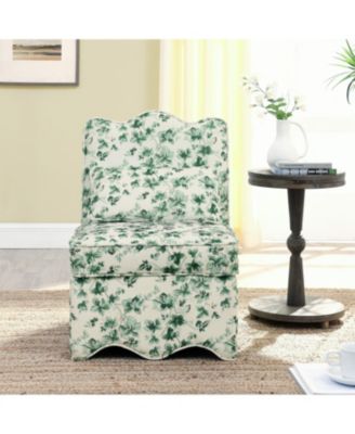 Flannel Dining Chair - Soft Seat & Back Lumbar Pillow Living Room - GREEN