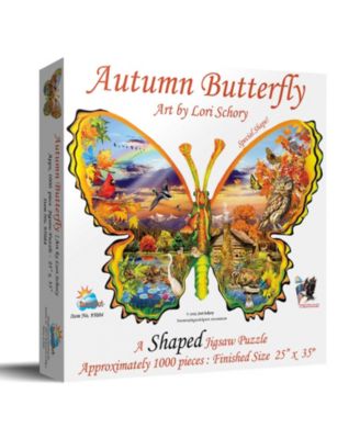 Autumn Butterfly 1000 piece Jigsaw Puzzle for Adults Special Shape