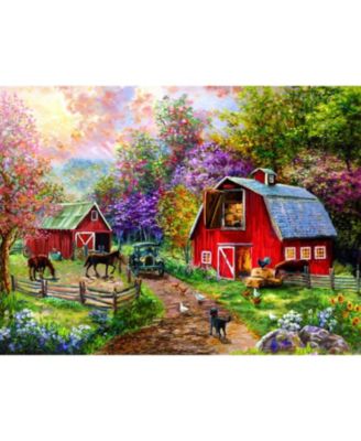 Barnyard Visit 1000 piece Jigsaw Puzzle for Adults