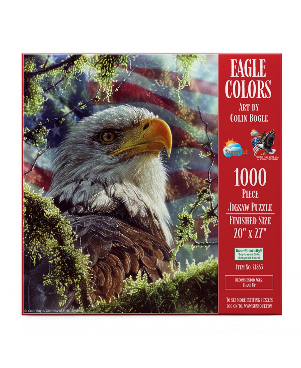 SunsOut Eagle Colors 1000 piece Jigsaw Puzzle for Adults