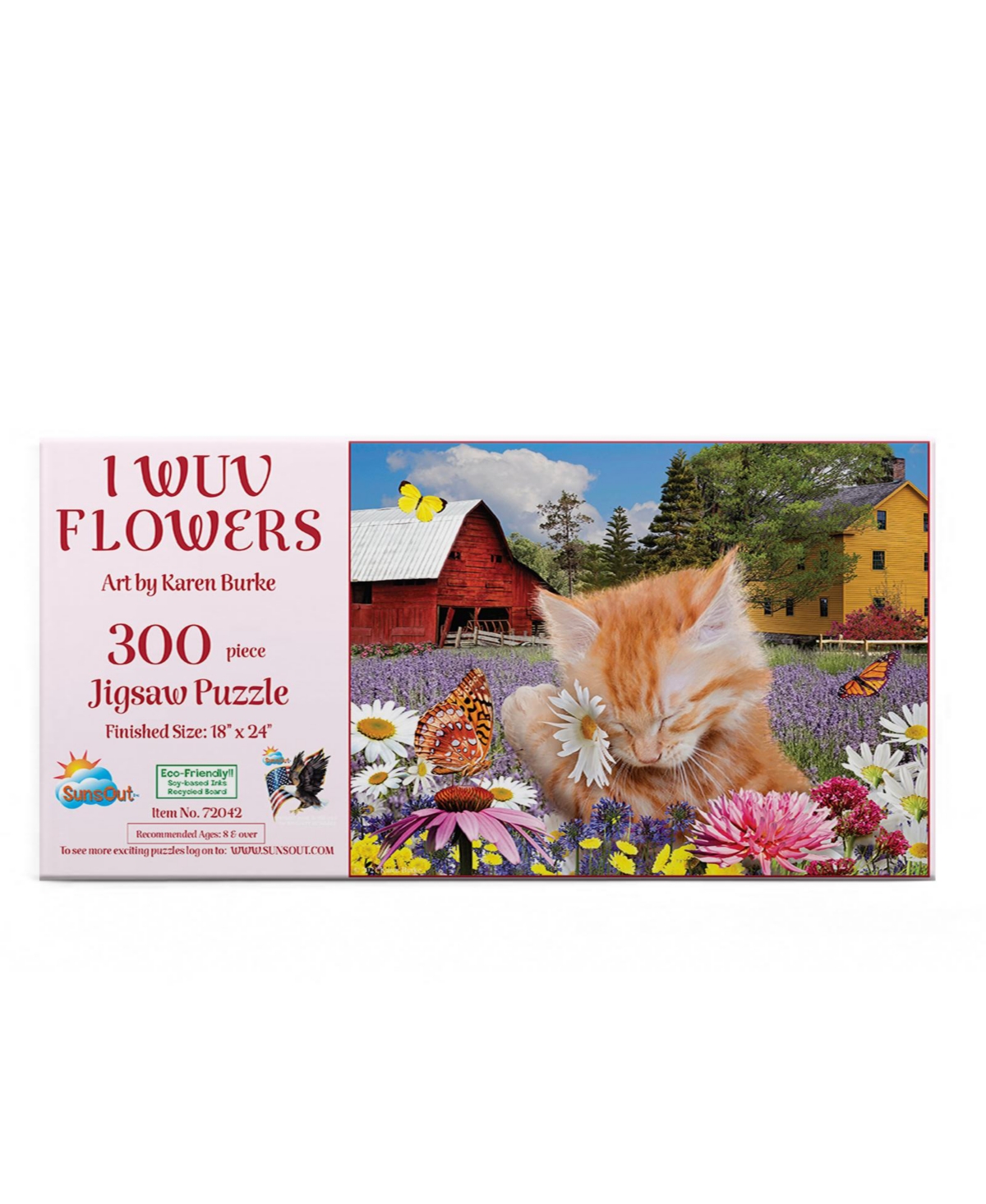 SunsOut I Wuv Flowers 300 piece Jigsaw Puzzle for Adults