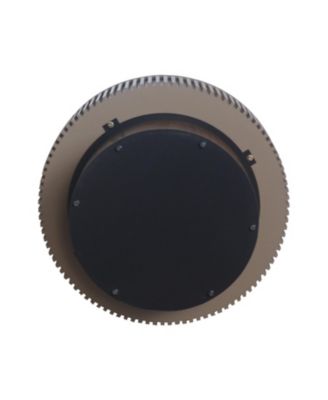 31.5" Round Walnut Coffee Table with Storage