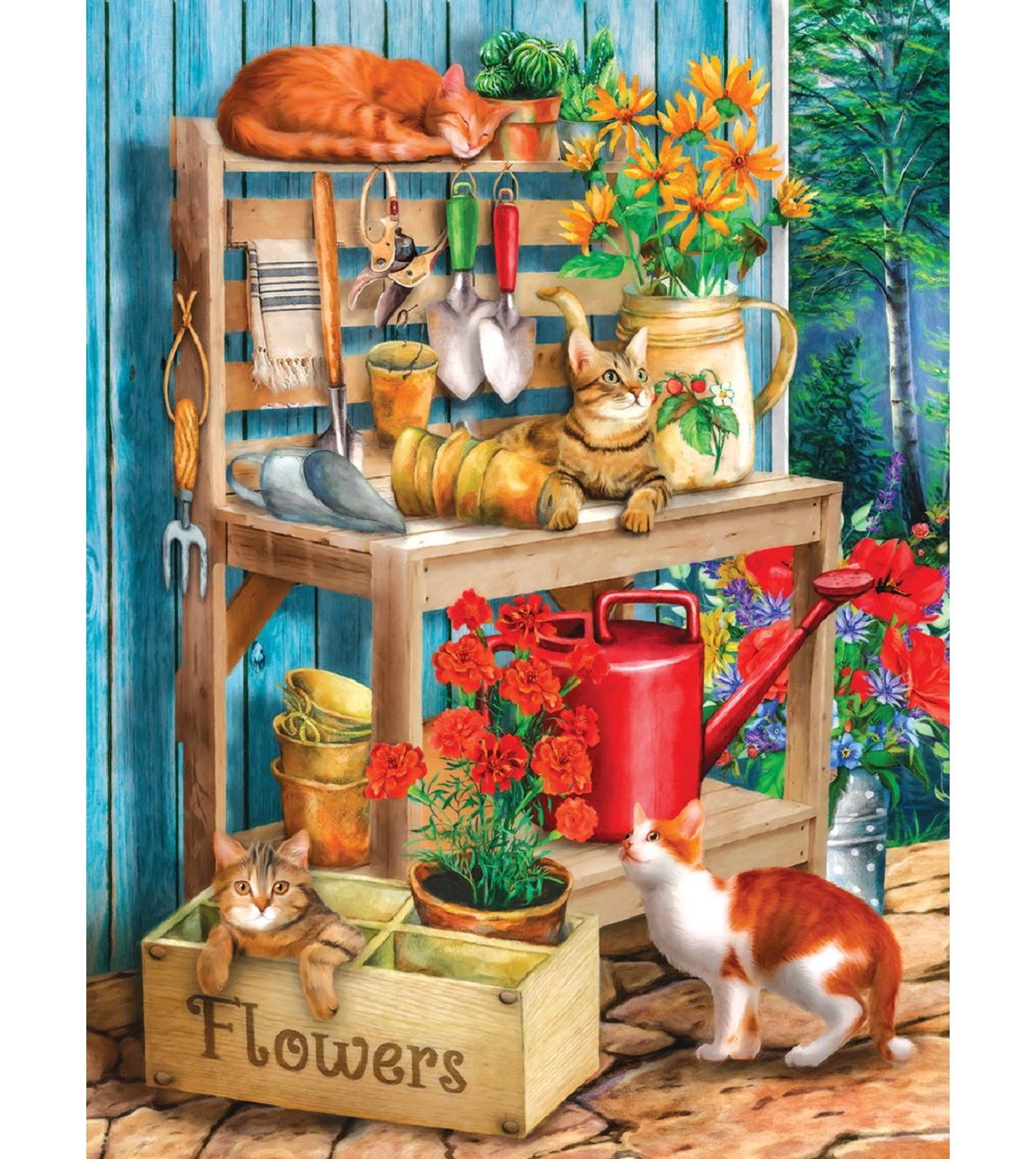 SunsOut Potting Table 1000-piece Jigsaw Puzzle for Adults