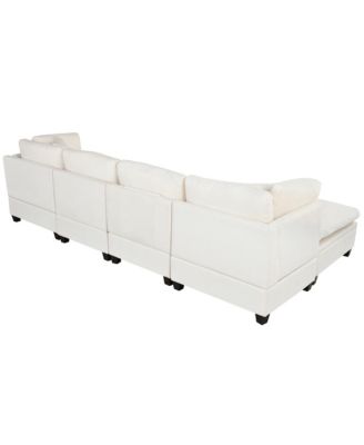 Modular Sofa with Ottoman & Cup Holders (5-Seater)