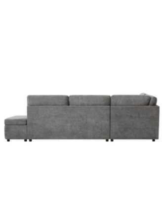107" Modular Sectional Sofa with Ottoman
