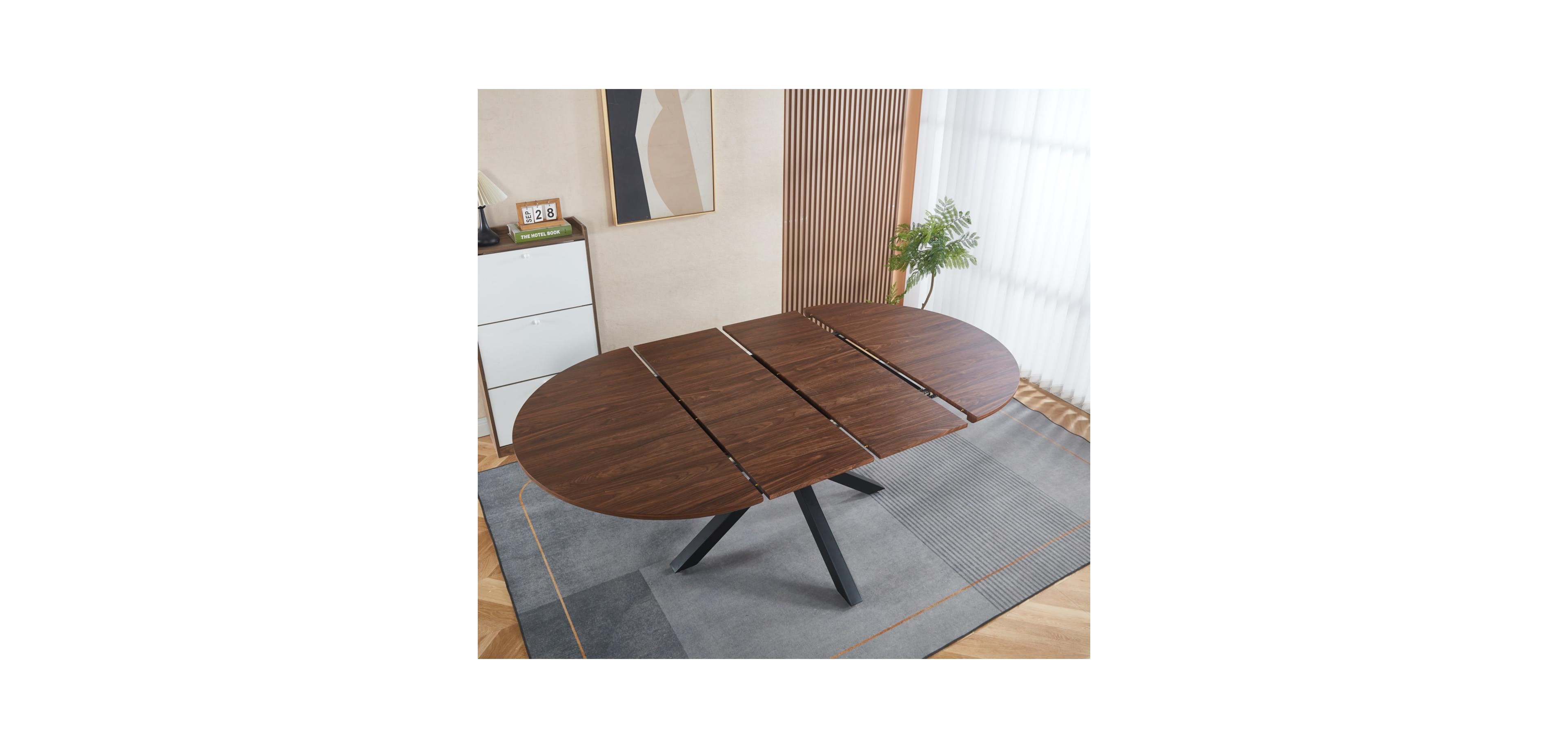 Streamdale Furniture Stable Mdf Top Table with Metal Legs
