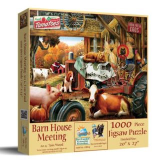 SunsOut Barnhouse Meeting 1000 piece Jigsaw Puzzle for Adults - Macy's
