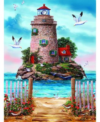 Island Lighthouse 1000 piece Jigsaw Puzzle for Adults