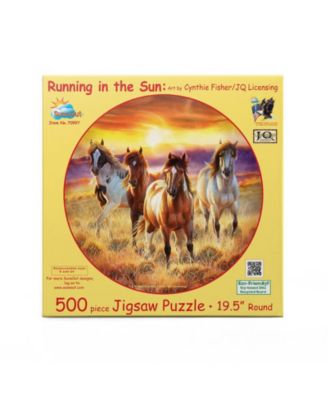 Running in the sun 500 piece Jigsaw Puzzle for Adults Round