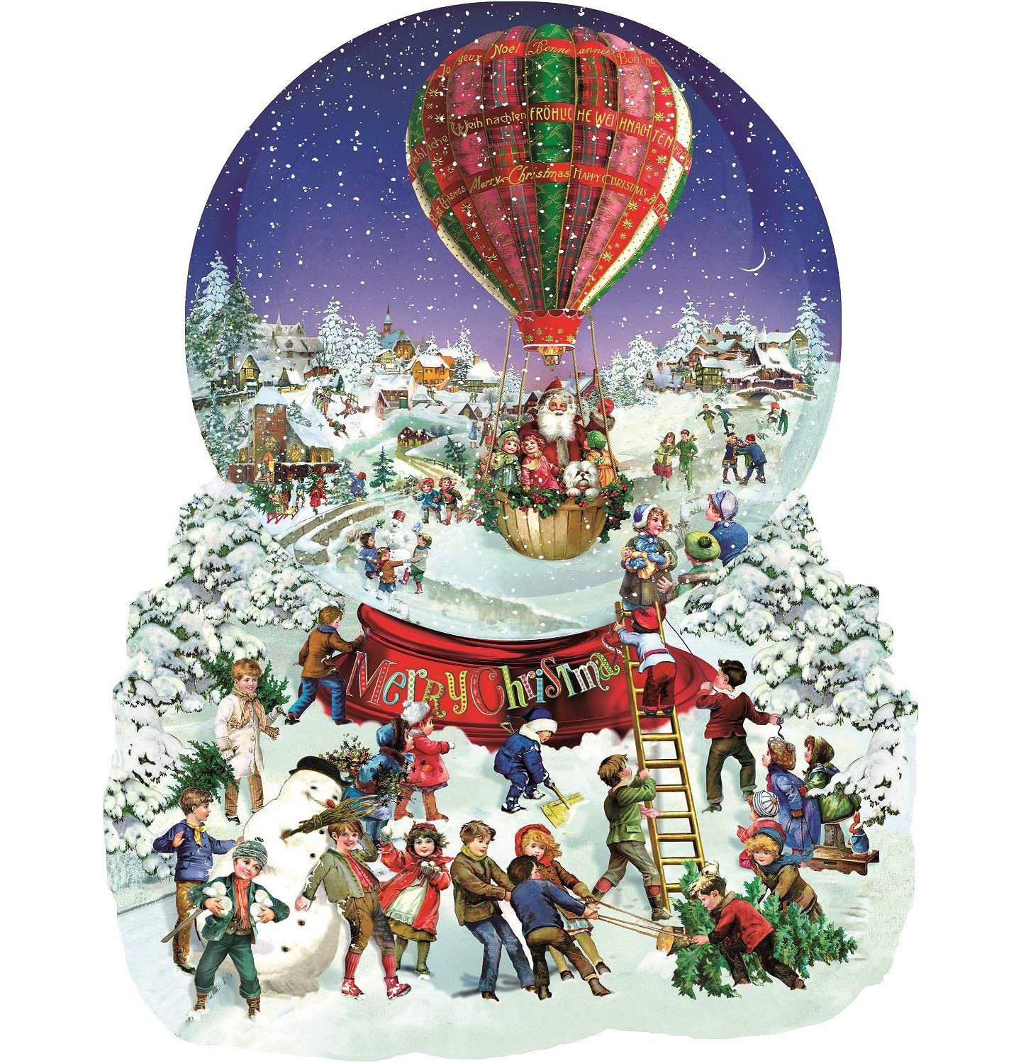 Детский пазл SunsOut Old Fashioned Snow Globe 1000 Piece Christmas Special Shape Jigsaw Puzzle, от 15 лет — фото 2