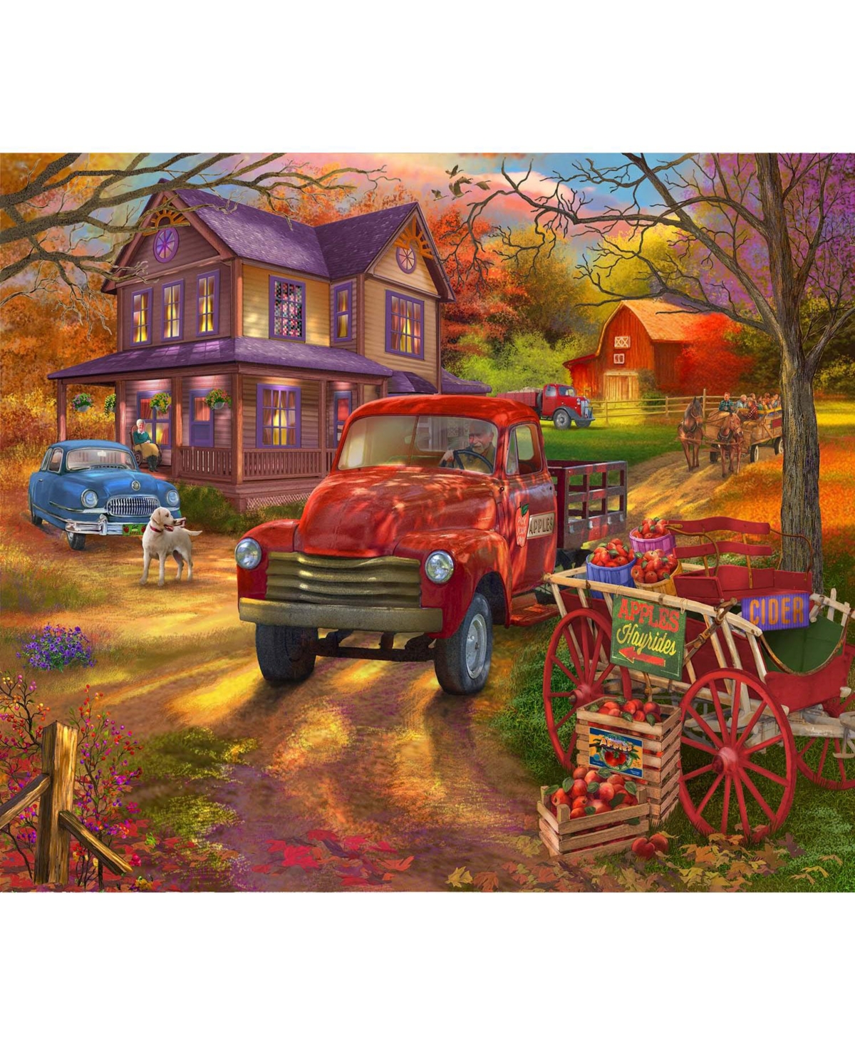 SunsOut Apple Farm 1000 piece Jigsaw Puzzle for Adults