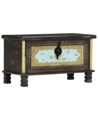 31.5&amp;#x22;x15.7&amp;#x22;x17.7&amp;#x22; Solid Mango Wood Storage Chest