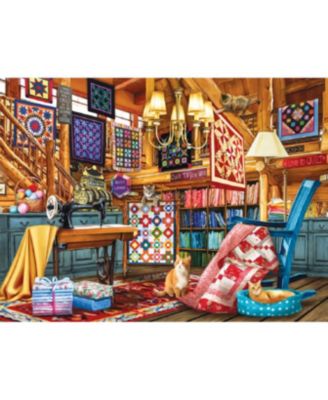 The Quilt Lodge 1000 piece Jigsaw Puzzle for Adults